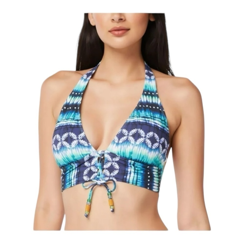Bleu Rod Beattie Sun Sea and Sand Halter Bikini Top NWT